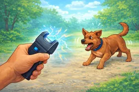 электрошокер от собак защита на улице