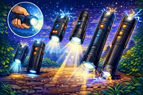 электрошокер фонарь для самообороны