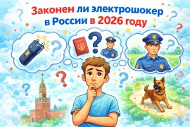 электрошокер в России 2026 - законно или нет