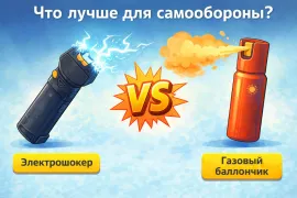 сравнение электрошокера и газового баллончика для самообороны