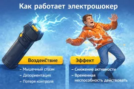 эффект электрошокера при самообороне