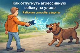 защита от агрессивной собаки на улице